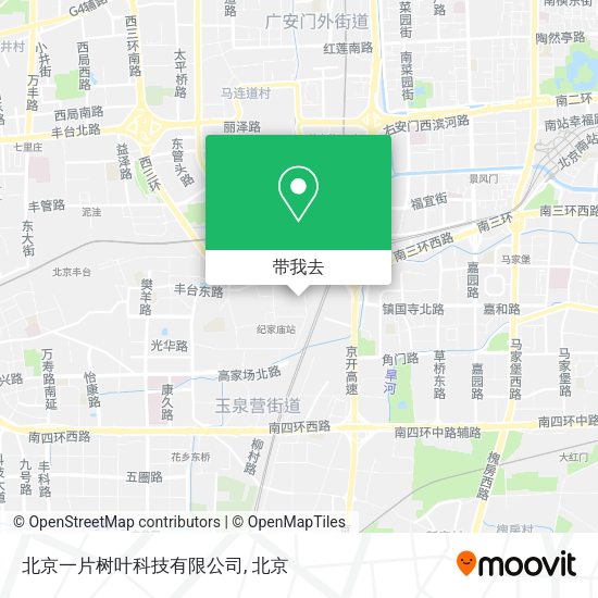 北京一片树叶科技有限公司地图