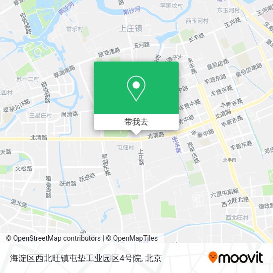 海淀区西北旺镇屯垫工业园区4号院地图