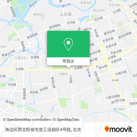 海淀区西北旺镇屯垫工业园区4号院地图