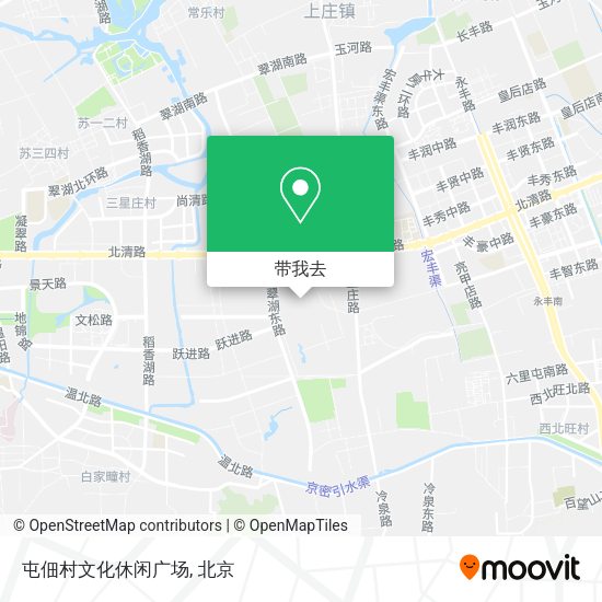 屯佃村文化休闲广场地图