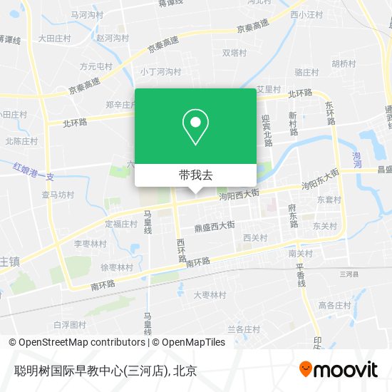 聪明树国际早教中心(三河店)地图
