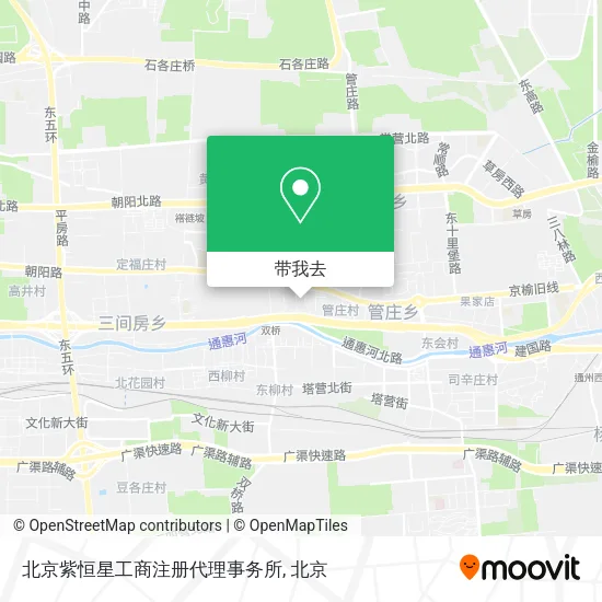 北京紫恒星工商注册代理事务所地图