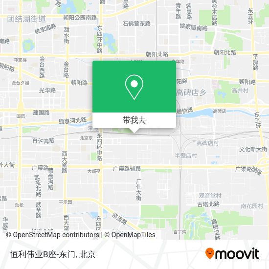 恒利伟业B座-东门地图