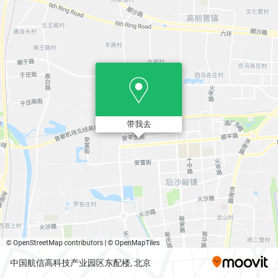 中国航信高科技产业园区东配楼地图