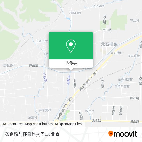 茶良路与怀昌路交叉口地图