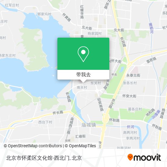北京市怀柔区文化馆-西北门地图