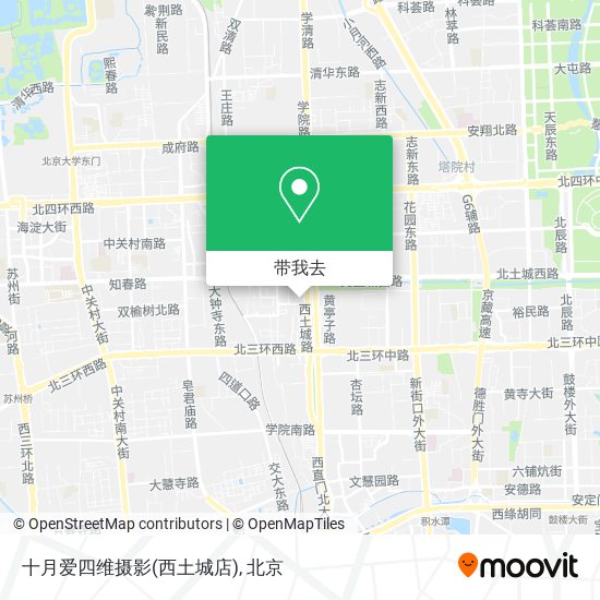 十月爱四维摄影(西土城店)地图