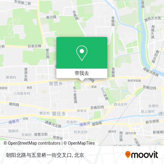 朝阳北路与五里桥一街交叉口地图