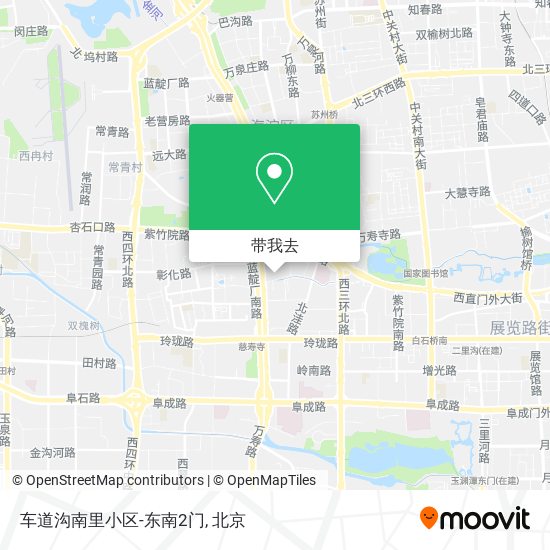 车道沟南里小区-东南2门地图