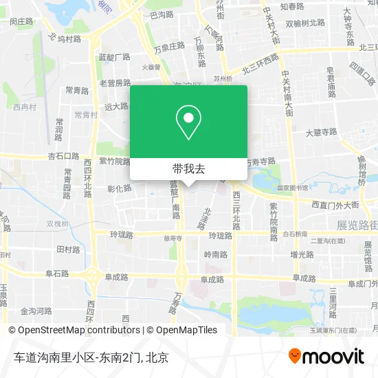 车道沟南里小区-东南2门地图
