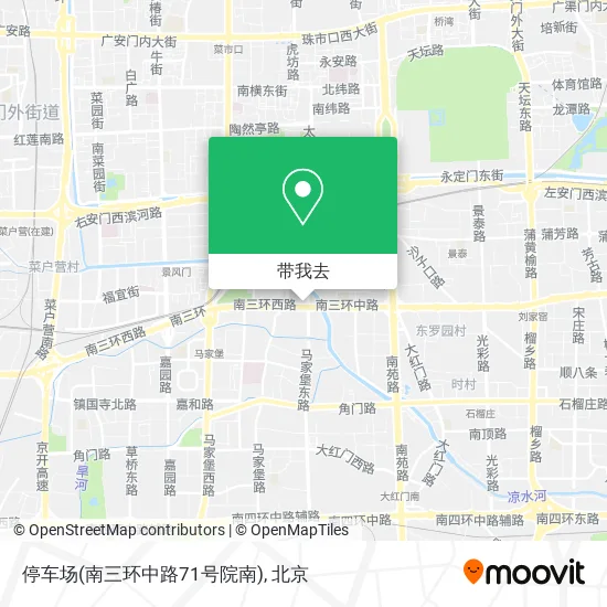 停车场(南三环中路71号院南)地图