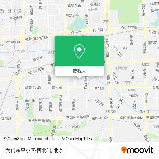 角门东里小区-西北门地图