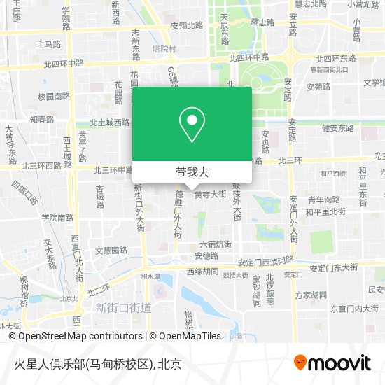 火星人俱乐部(马甸桥校区)地图