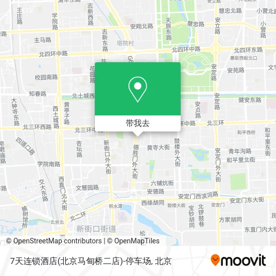 7天连锁酒店(北京马甸桥二店)-停车场地图