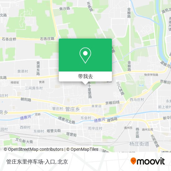 管庄东里停车场-入口地图