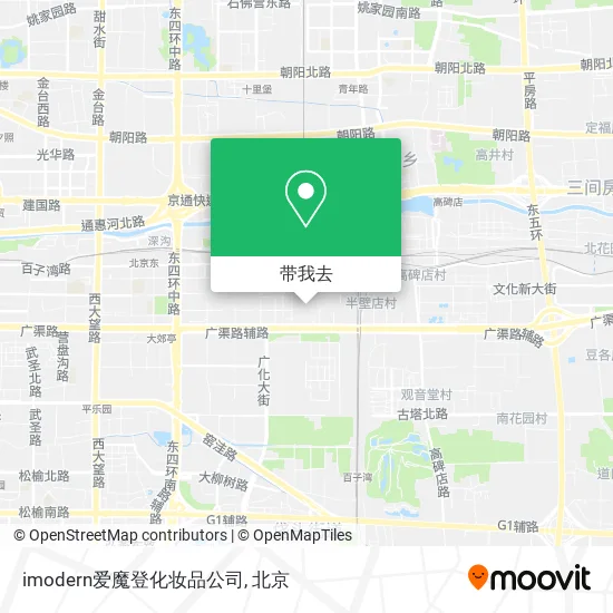 imodern爱魔登化妆品公司地图