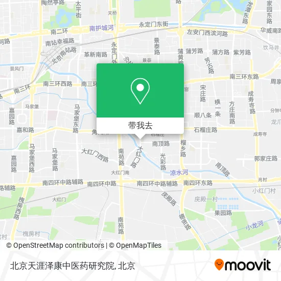 北京天涯泽康中医药研究院地图