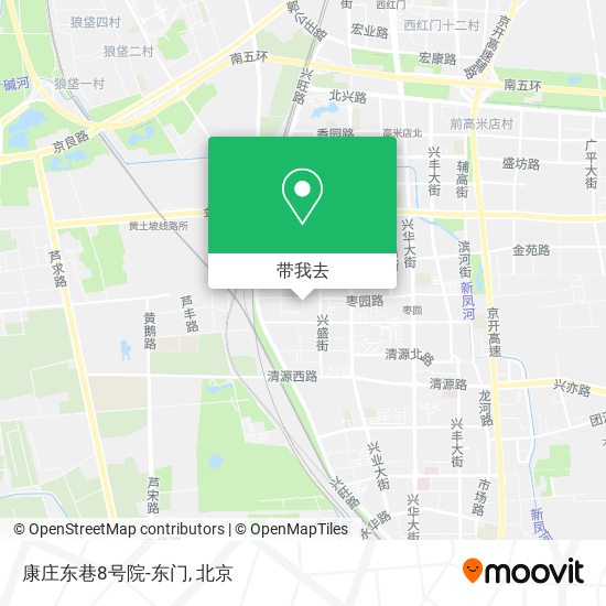 康庄东巷8号院-东门地图
