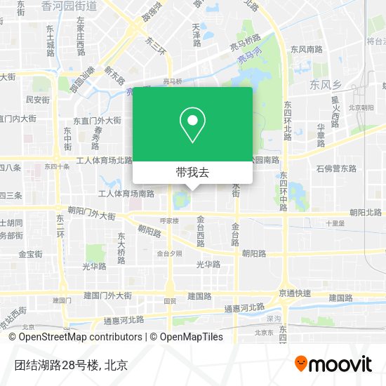 团结湖路28号楼地图