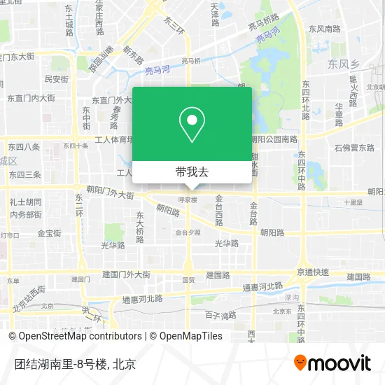 团结湖南里-8号楼地图