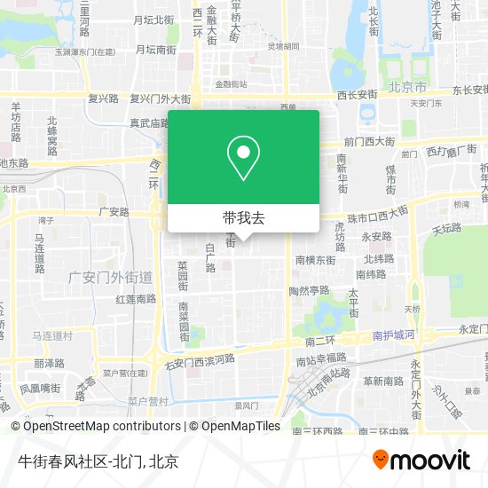 牛街春风社区-北门地图
