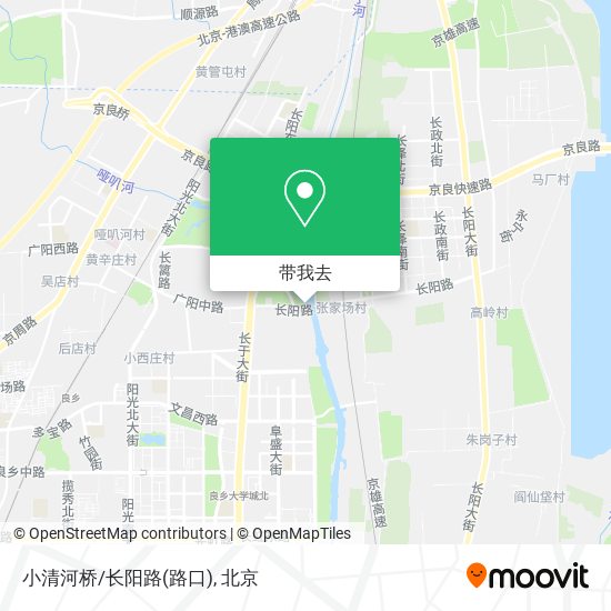 小清河桥/长阳路(路口)地图