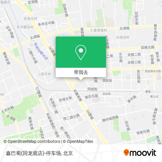 鑫巴蜀(回龙观店)-停车场地图