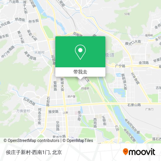 侯庄子新村-西南1门地图