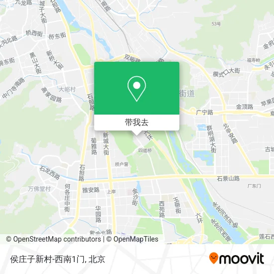 侯庄子新村-西南1门地图