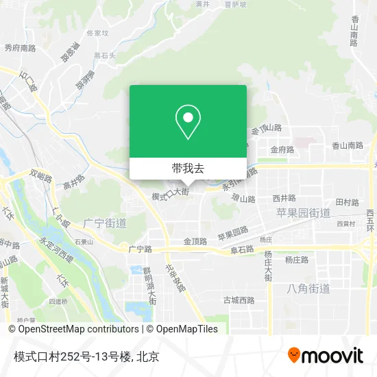 模式口村252号-13号楼地图