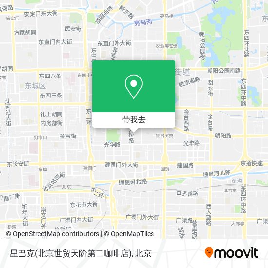 星巴克(北京世贸天阶第二咖啡店)地图