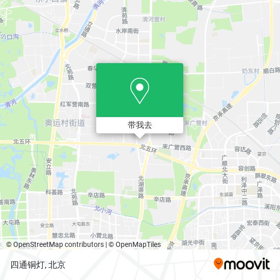 四通铜灯地图
