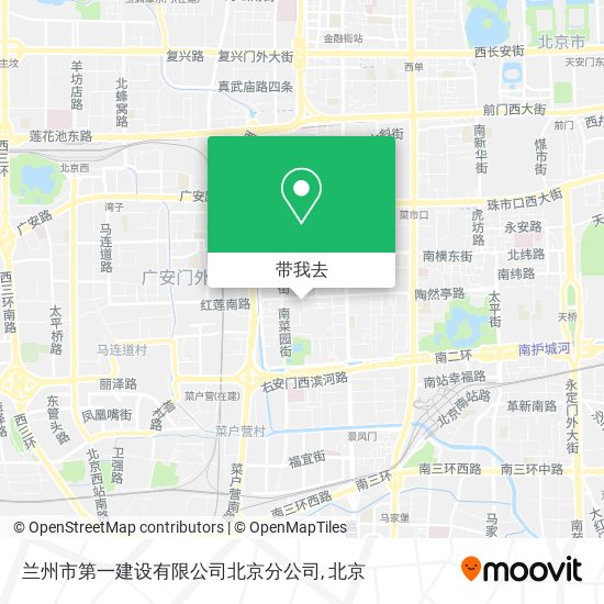兰州市第一建设有限公司北京分公司地图