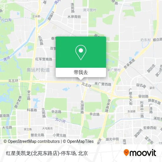 红星美凯龙(北苑东路店)-停车场地图