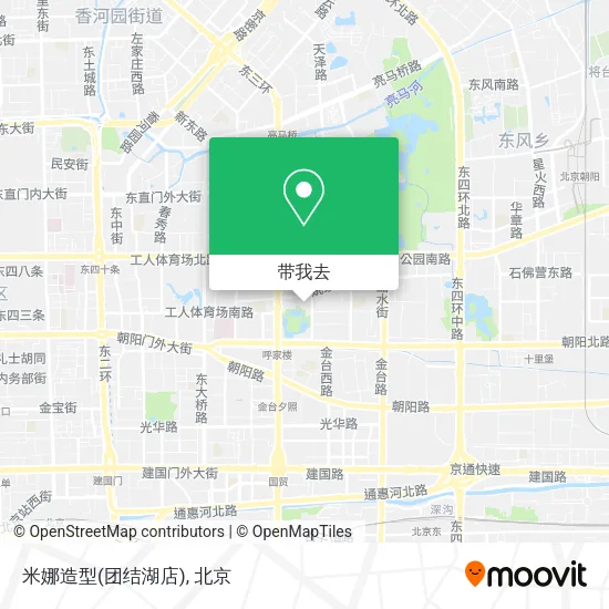 米娜造型(团结湖店)地图