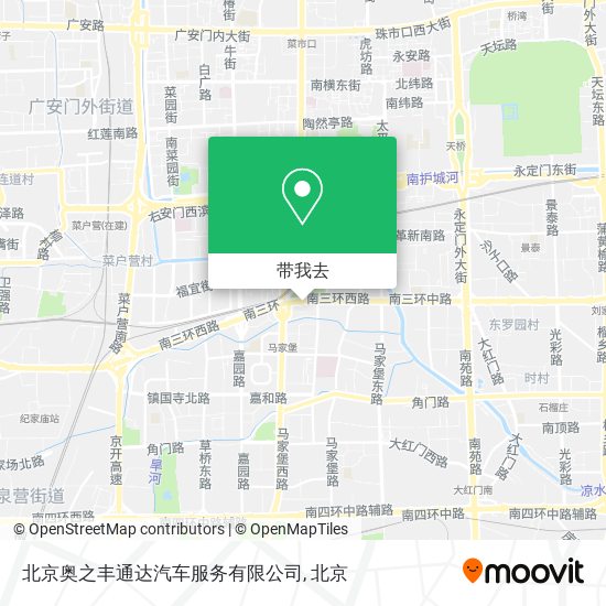 北京奥之丰通达汽车服务有限公司地图