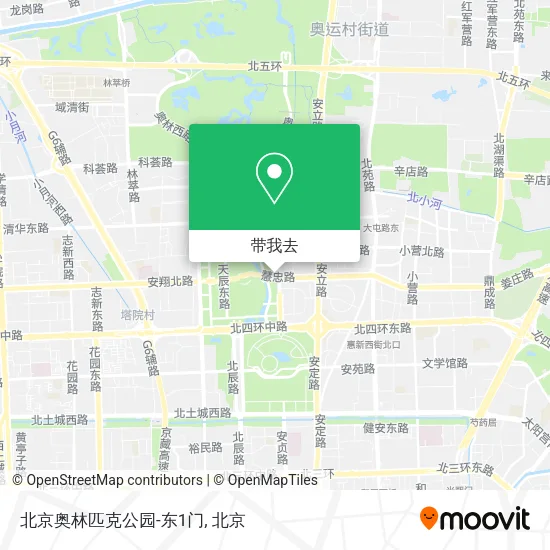 北京奥林匹克公园-东1门地图