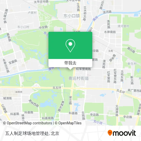 五人制足球场地管理处地图
