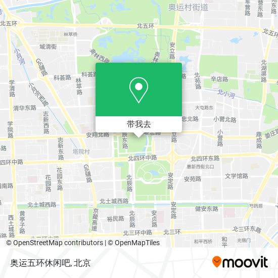 奥运五环休闲吧地图