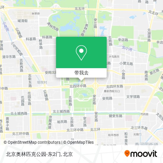 北京奥林匹克公园-东2门地图
