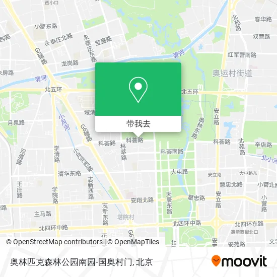 奥林匹克森林公园南园-国奥村门地图