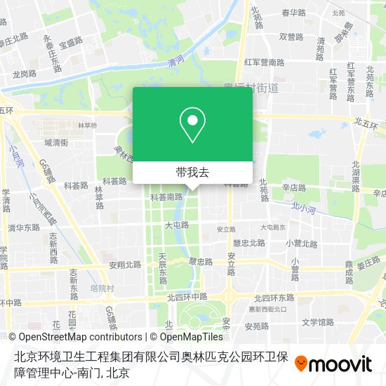 北京环境卫生工程集团有限公司奥林匹克公园环卫保障管理中心-南门地图