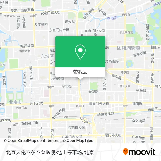 北京天伦不孕不育医院-地上停车场地图