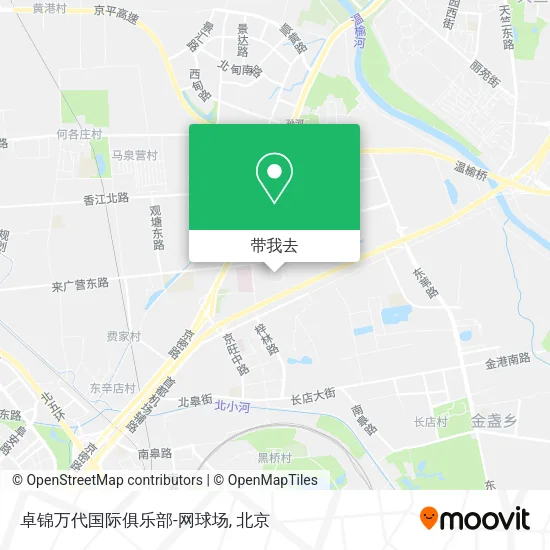 卓锦万代国际俱乐部-网球场地图