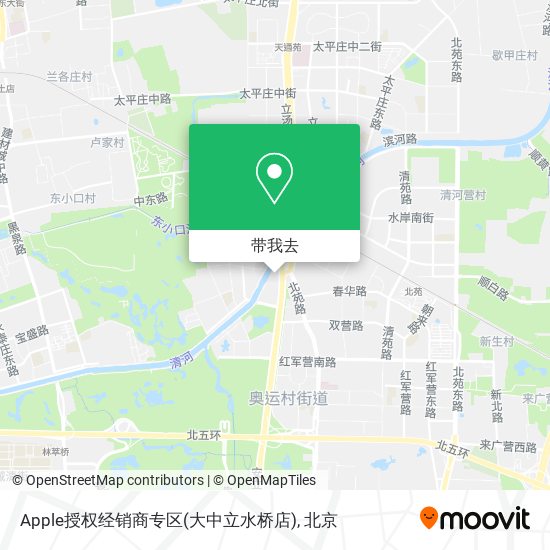 Apple授权经销商专区(大中立水桥店)地图