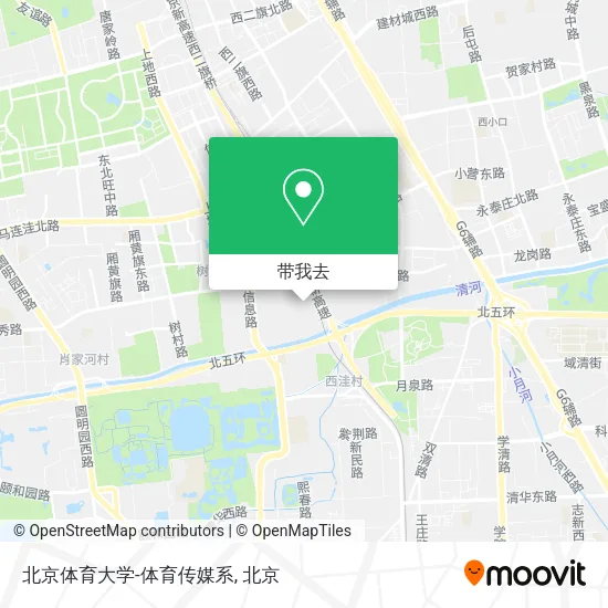 北京体育大学-体育传媒系地图
