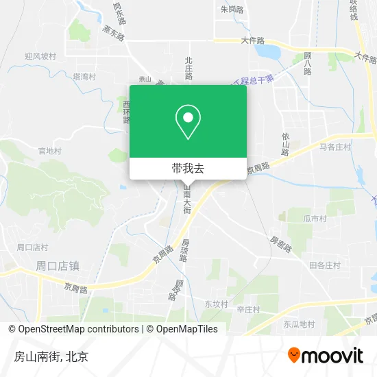 房山南街地图