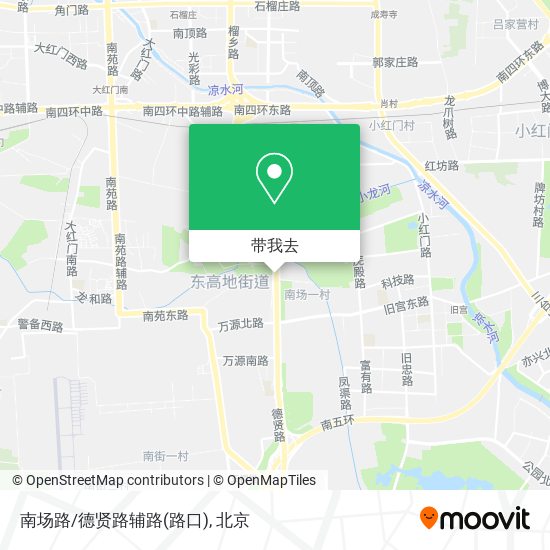 南场路/德贤路辅路(路口)地图