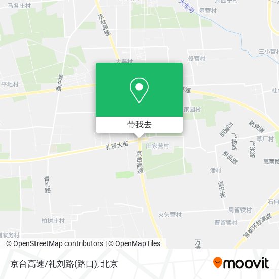 京台高速/礼刘路(路口)地图