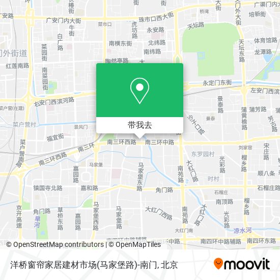 洋桥窗帘家居建材市场(马家堡路)-南门地图